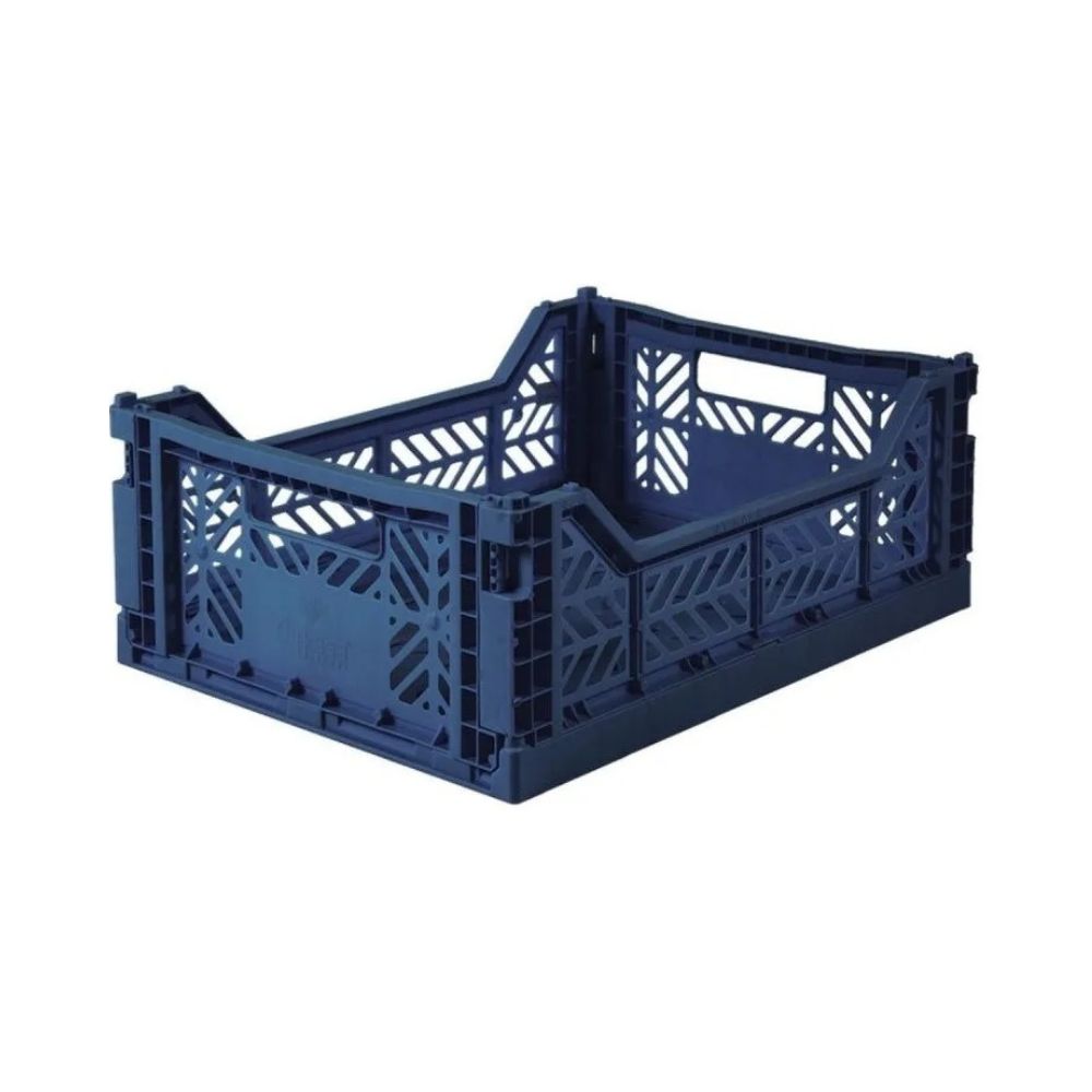 Canasto Midi Ay-kasa Aykasa Plegable Apilable Originales Navy