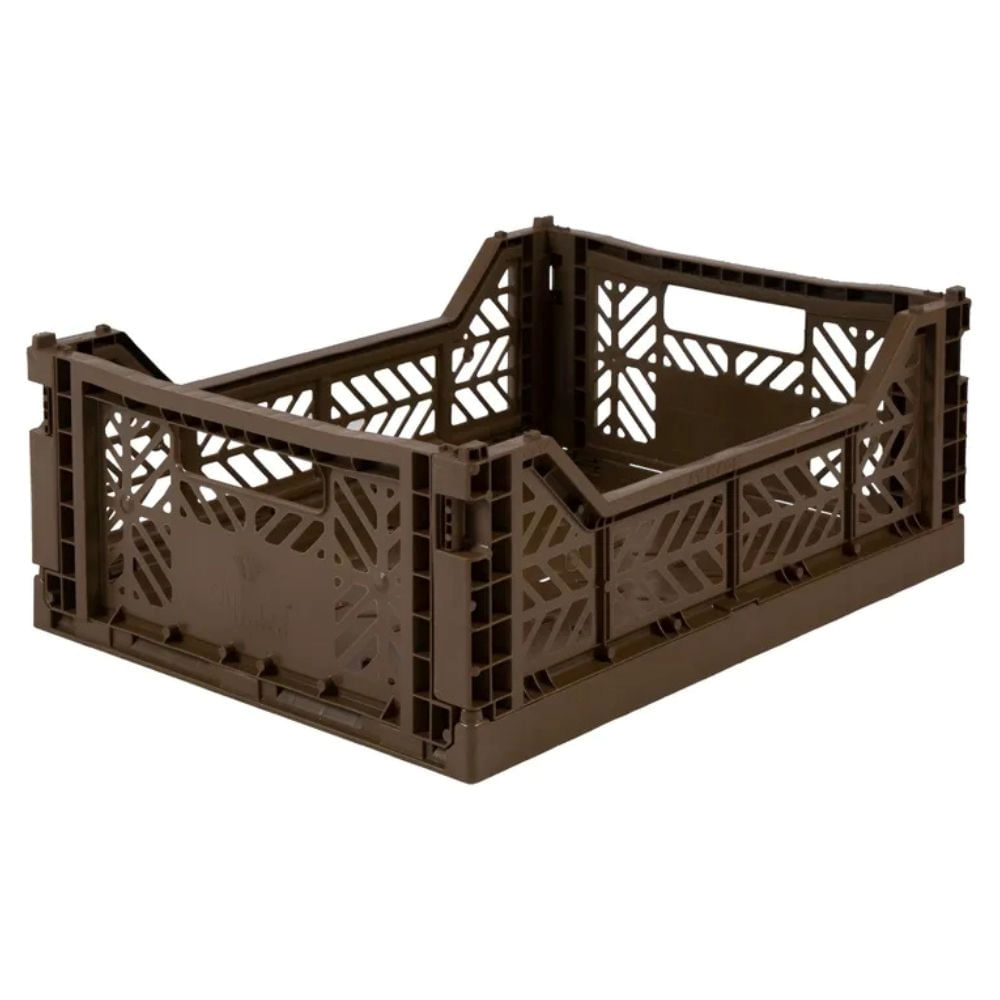 Canasto Mini Ay-kasa Aykasa Plegable Apilable Originales Brown