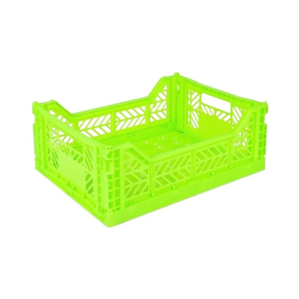 Canasto Midi Ay-kasa Aykasa Plegable Apilable Originales Fluorescent