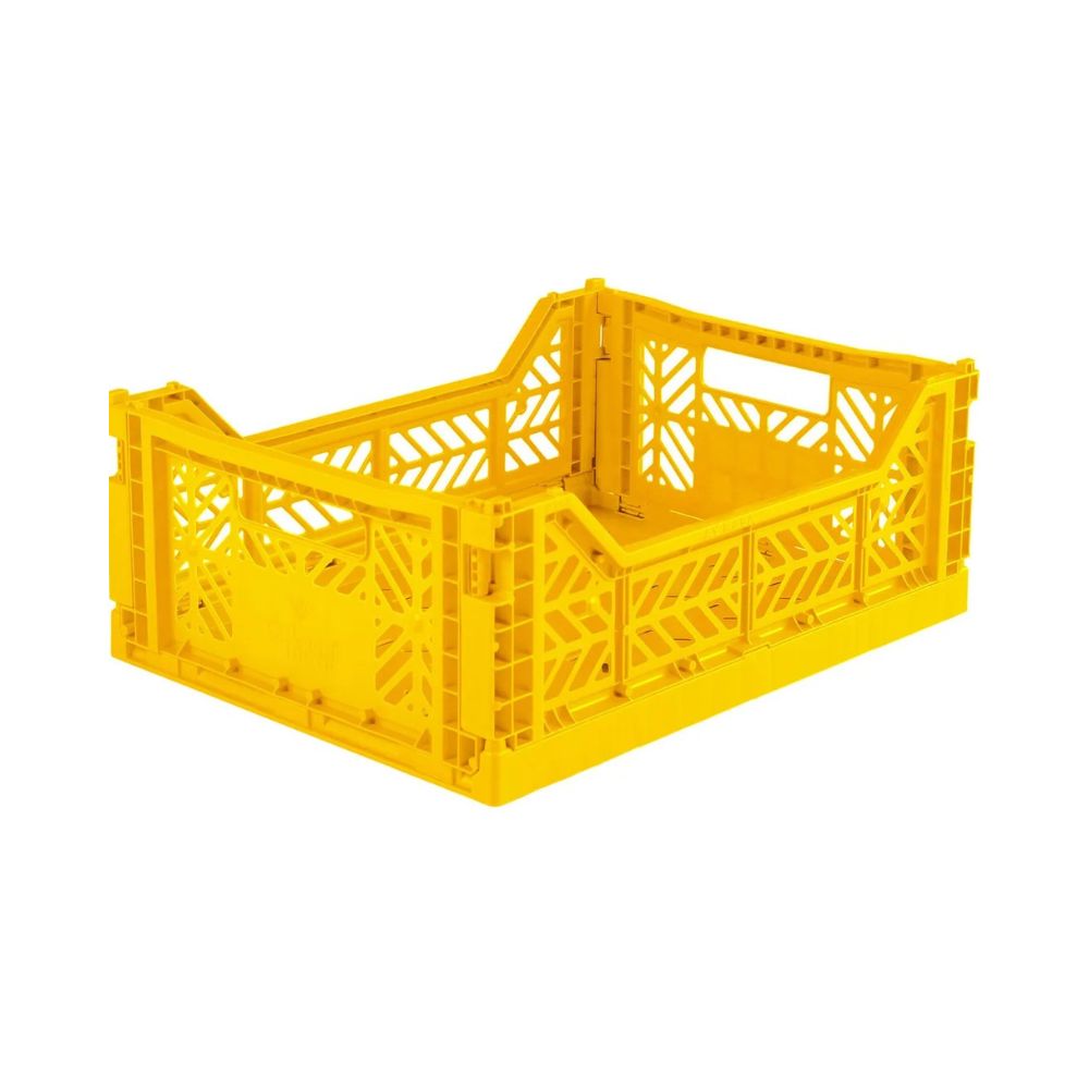 Canasto Midi Ay-kasa Aykasa Plegable Apilable Originales Yellow