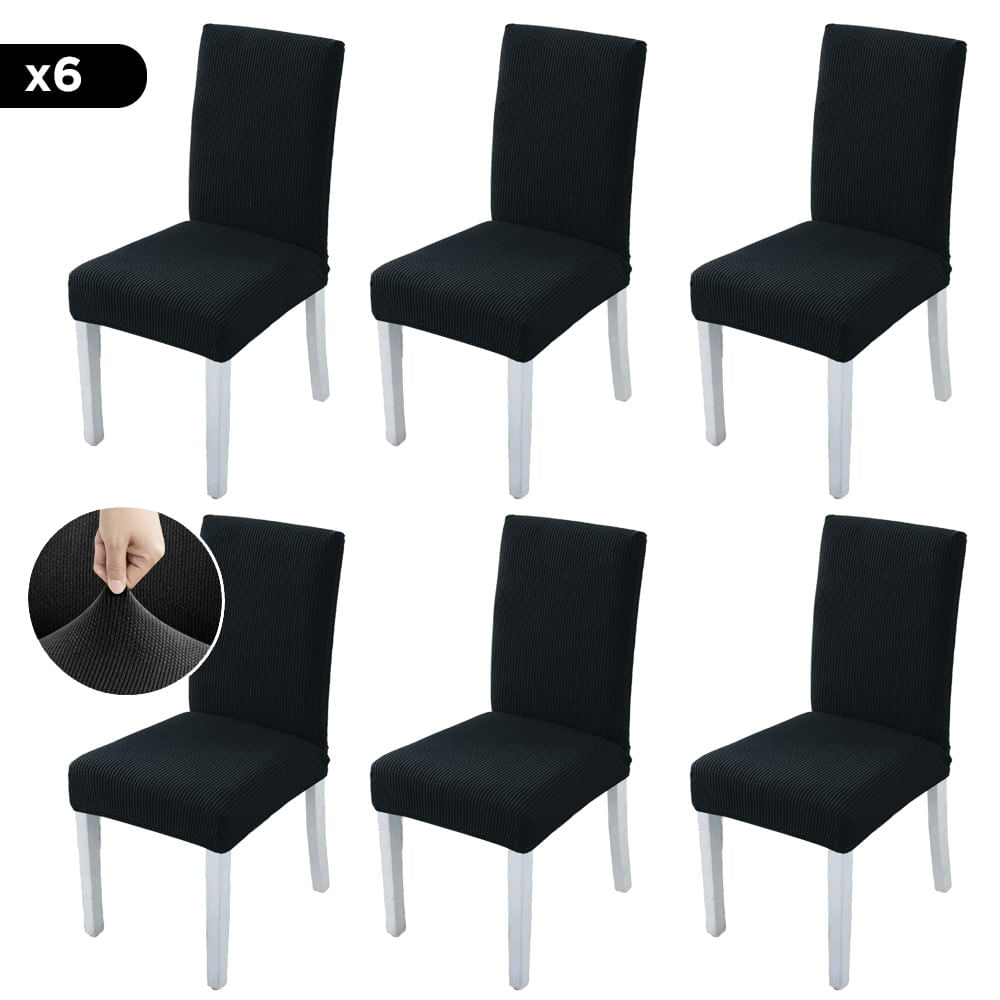 Funda Rieti Cubre Silla Calidad Premium Pack x6 Unidades Negro