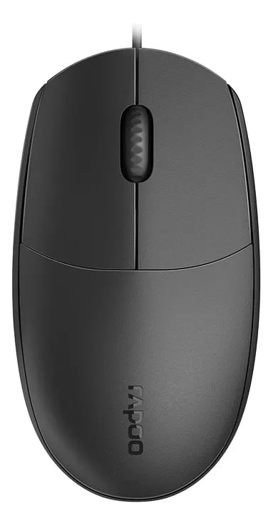 Mouse Alambrico Rapoo N100 Optico 1000 Dpi Usb Ergonomico