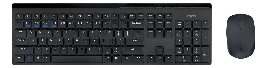 Kit Teclado Y Mouse Rapoo 8100GT Inalambrico 2400 Dpi