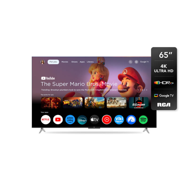 Google Smart Led Tv Rca 65" Uhd 4K 3840 X 2160 G65p7uhd