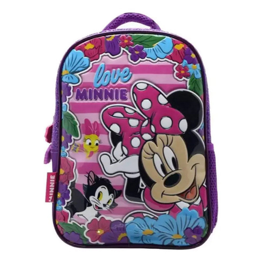 Mochila Jardin Espalda 12 Minnie Mouse Disney Glitter Cresko Violeta Oscuro