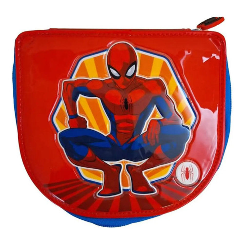Cartuchera Escolar Con Útiles Spiderman Spidey Marvel Rojo Spiderman