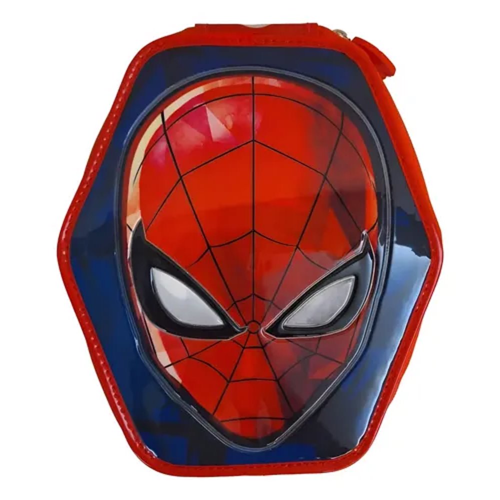 Cartuchera Escolar Con Útiles Spiderman Hombre Araña Marvel Rojo Spiderman