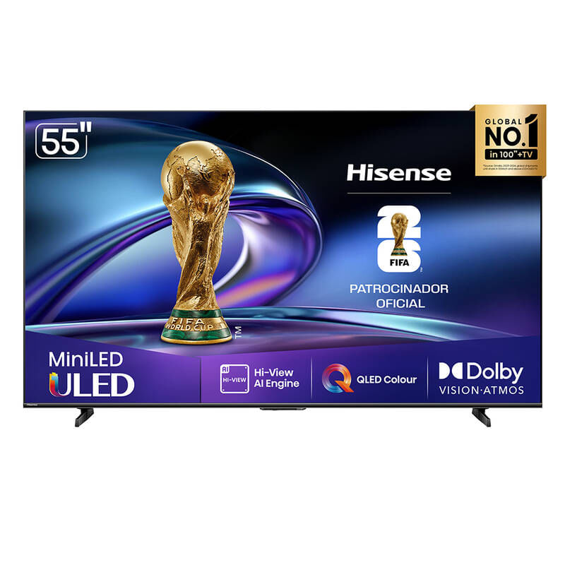 Smart Qled Mini Led Vidaa Tv Hisense 55" Uhd 4K 3840 X 2160 55U6qv