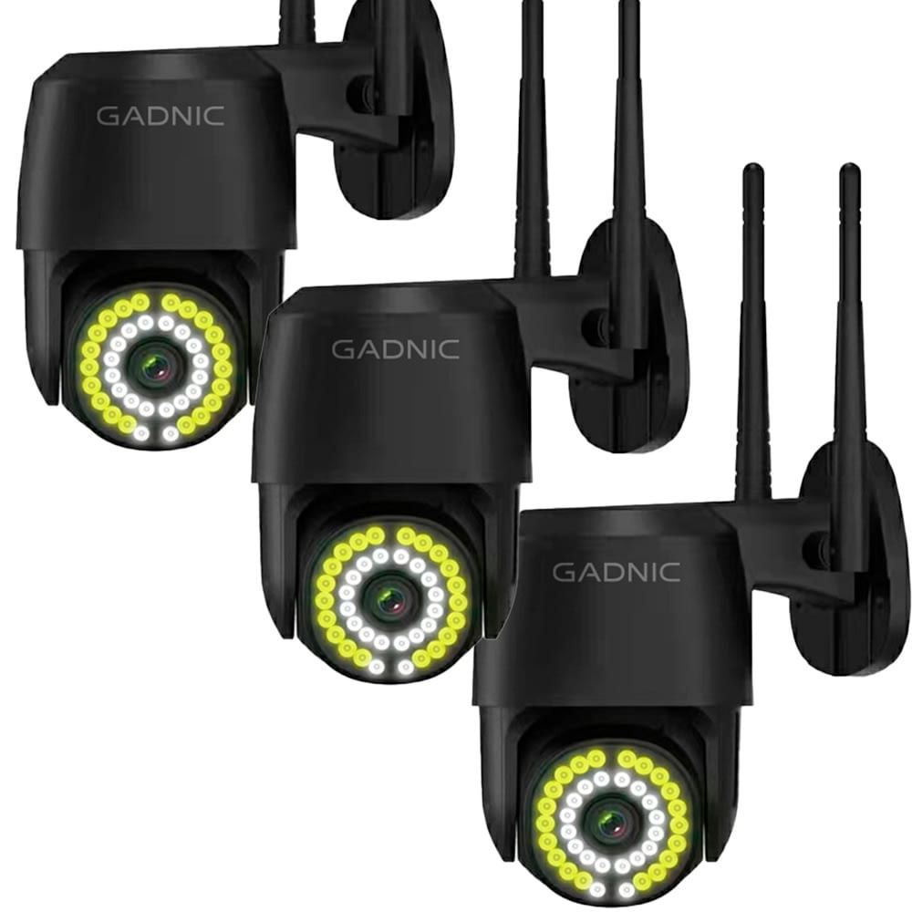 Kit x3 Cámara de Seguridad Gadnic Audio Bidireccional