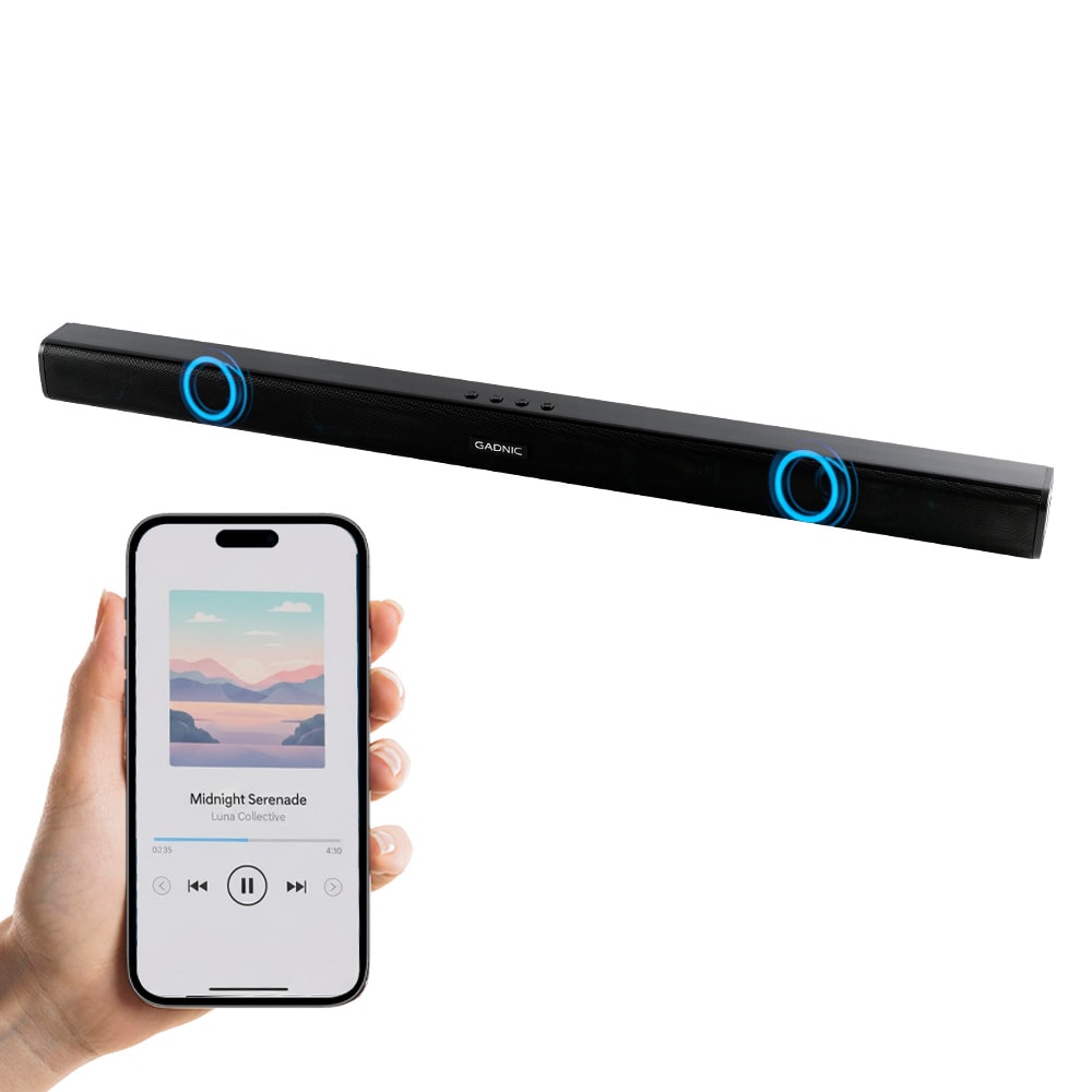 Barra de Sonido Gadnic Bluetooth Para Casa Escritorio Inalámbrico