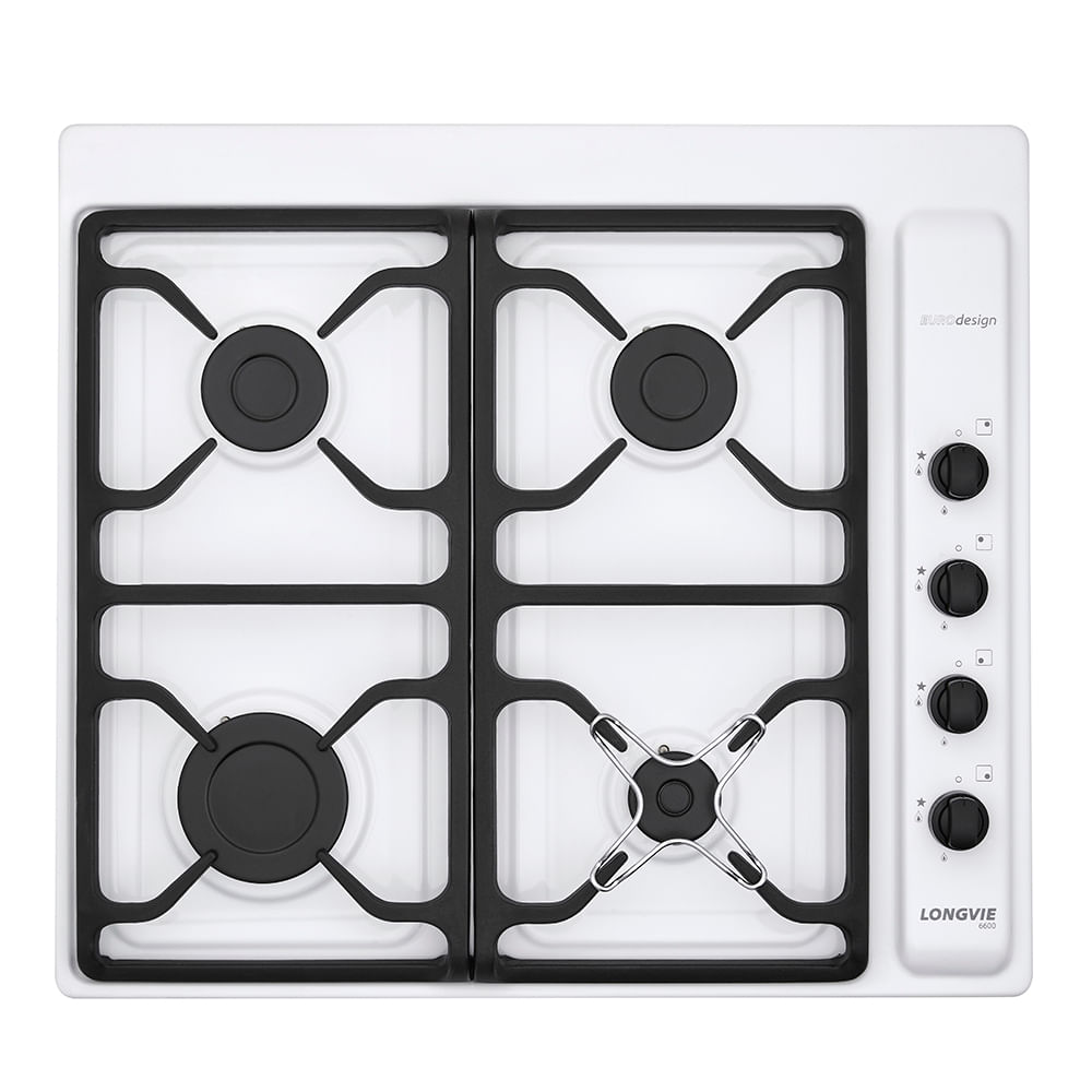 Anafe A Gas Longvie A6600bf Blanco Encendido Una Mano