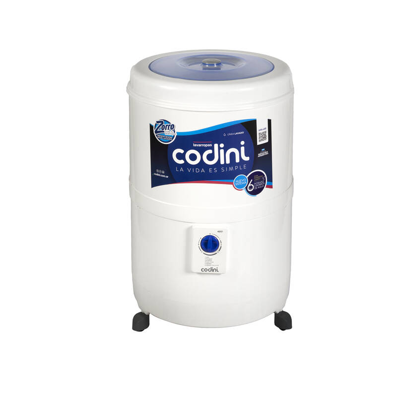 Lavarropas Semiautomatico Codini 10 Kg Blanco Silent 4051