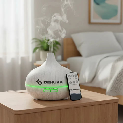 Humidificador AromáTico Dehuka UltrasóNico Led Blanco, Difusor De Aromas Para Hogar U Oficina