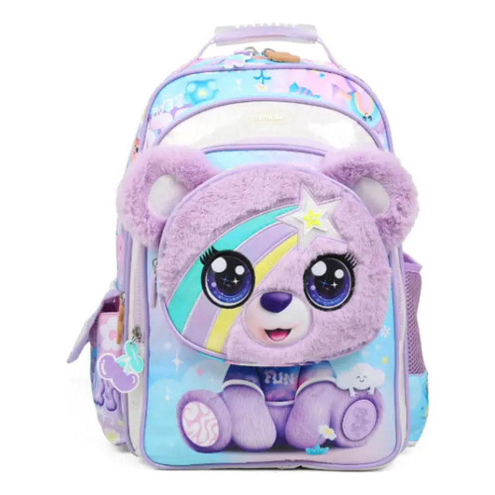 Mochila Escolar Espalda 18 Bear Chimola Lila Bear