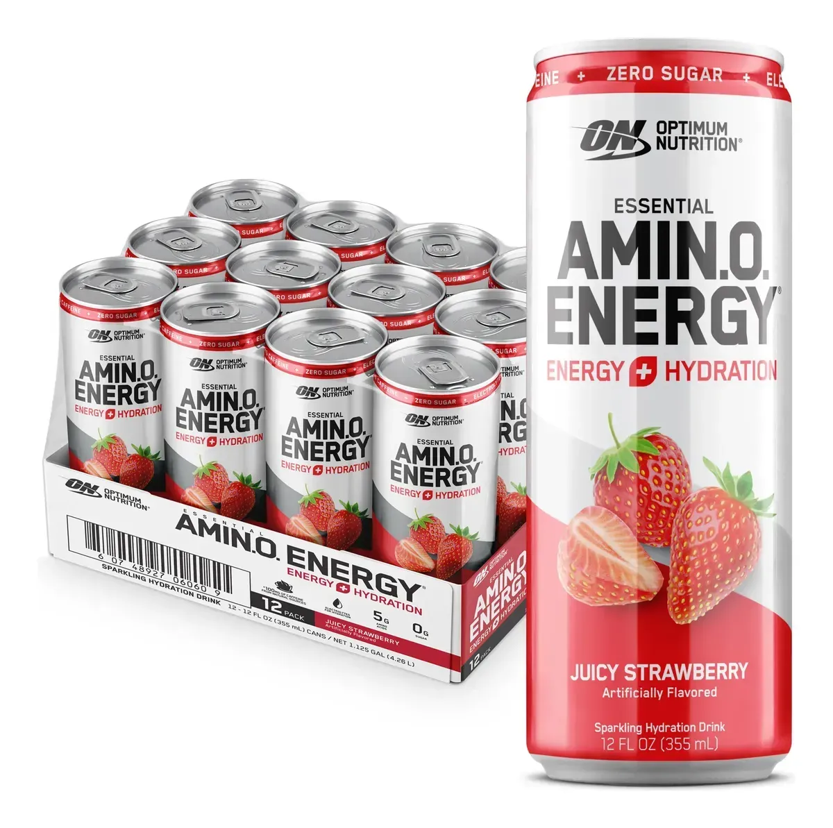 Optimum Nutrition Amino Energy Sparkling 355ml - Caja X 12 Unidades