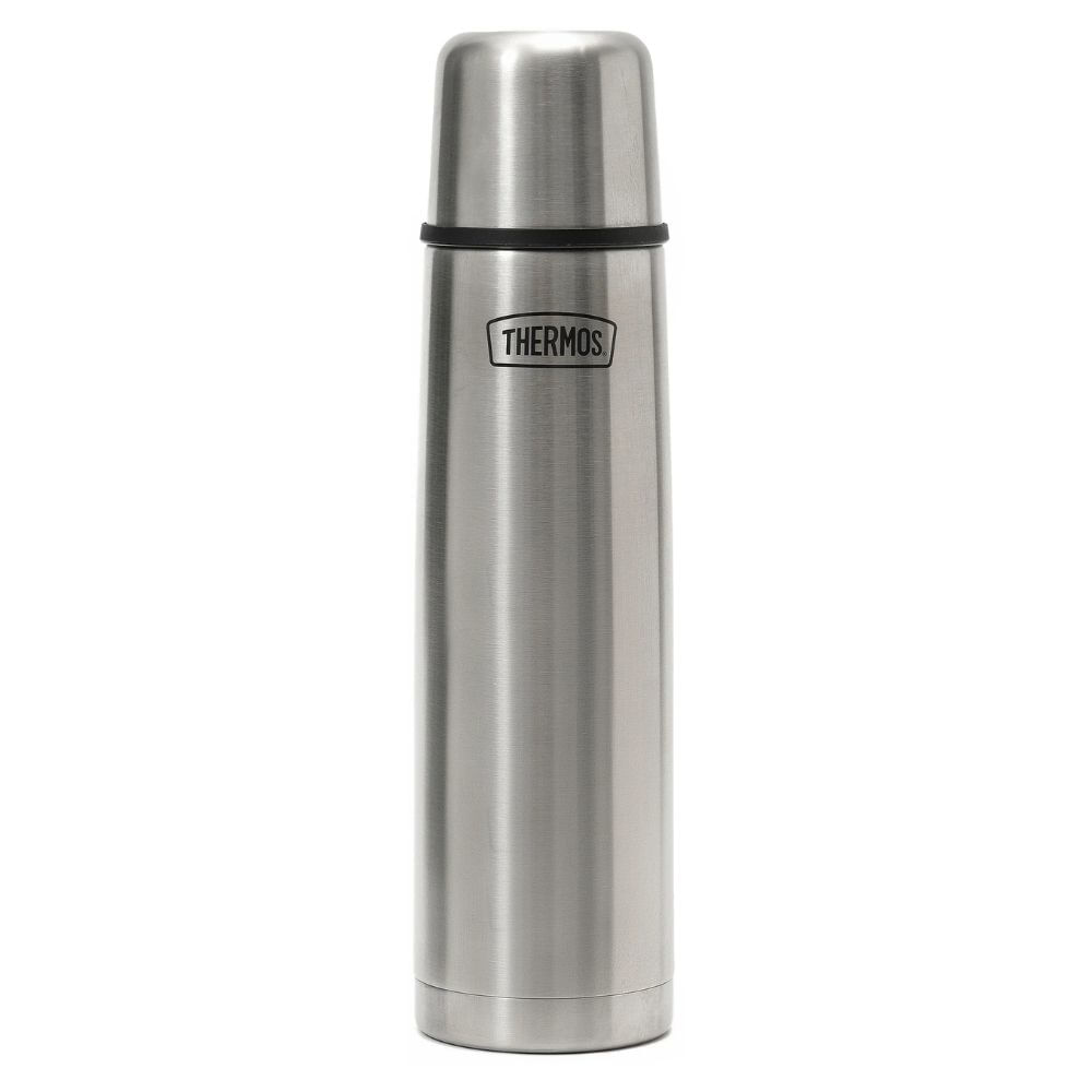 Termo Thermos FBB Bala 1l Pico Cebador Frío/Calor Autostopper Color Acero