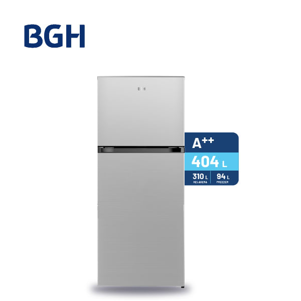 Heladera BGH No Frost Inverter 404L Bajo Consumo Inox