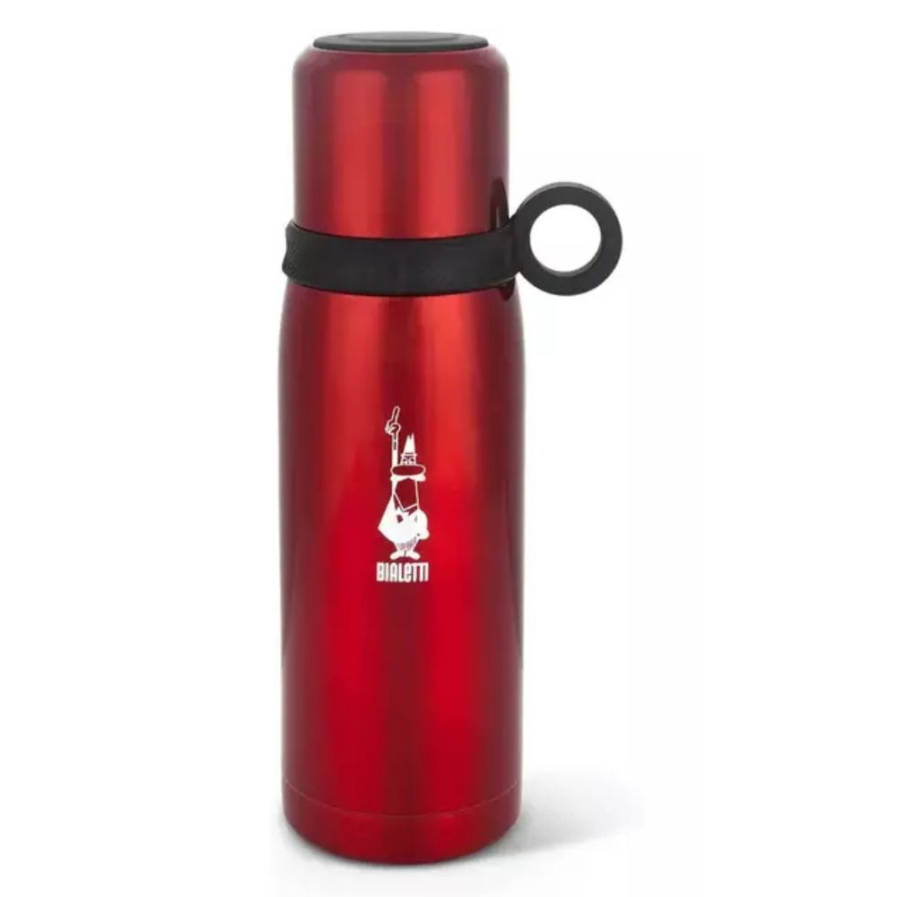 Termo Bialetti Acero Inoxidable Con Tapa/Taza 460ml Rojo