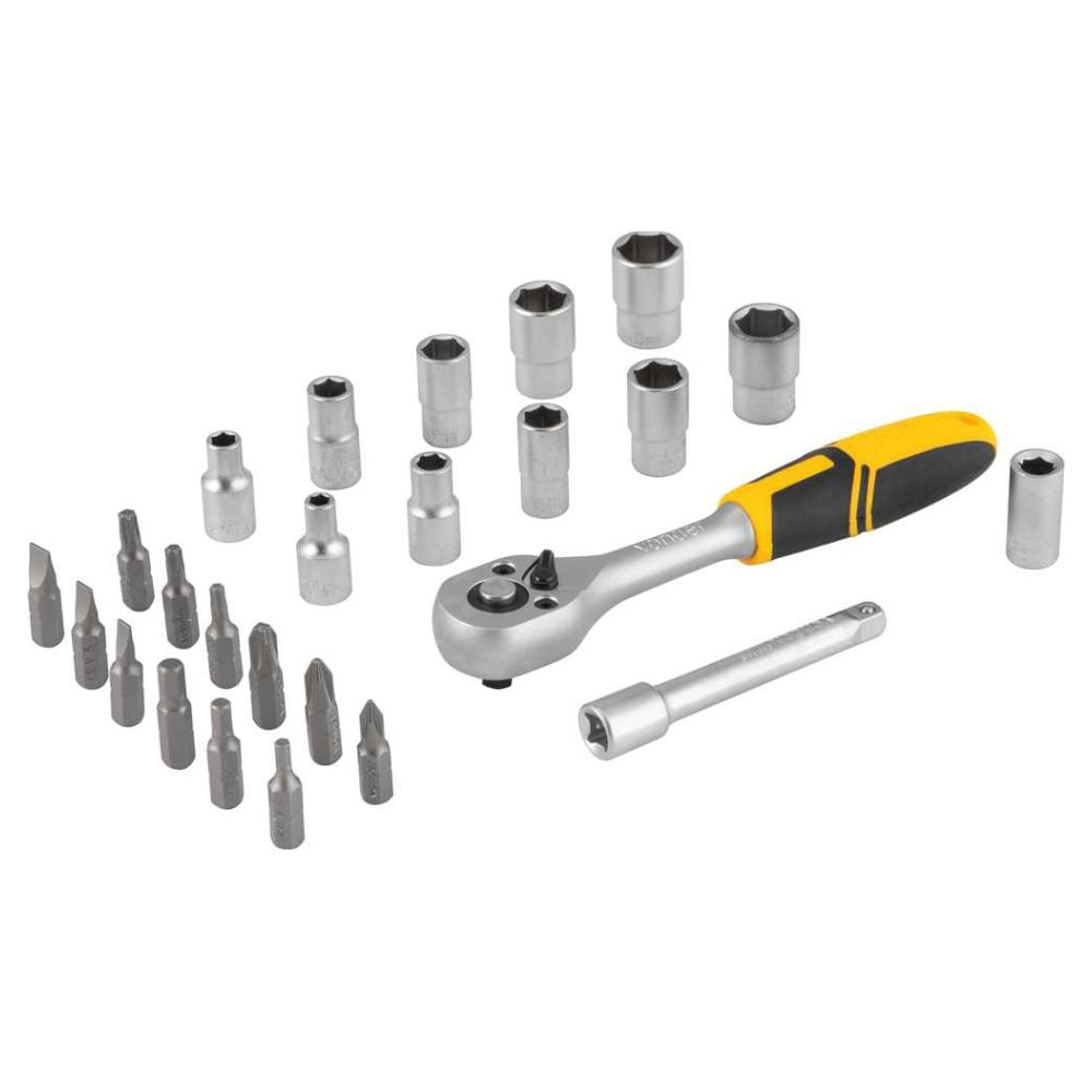 Juego Tubos Y Puntas Vonder 25 Piezas Encaje 1/4"
