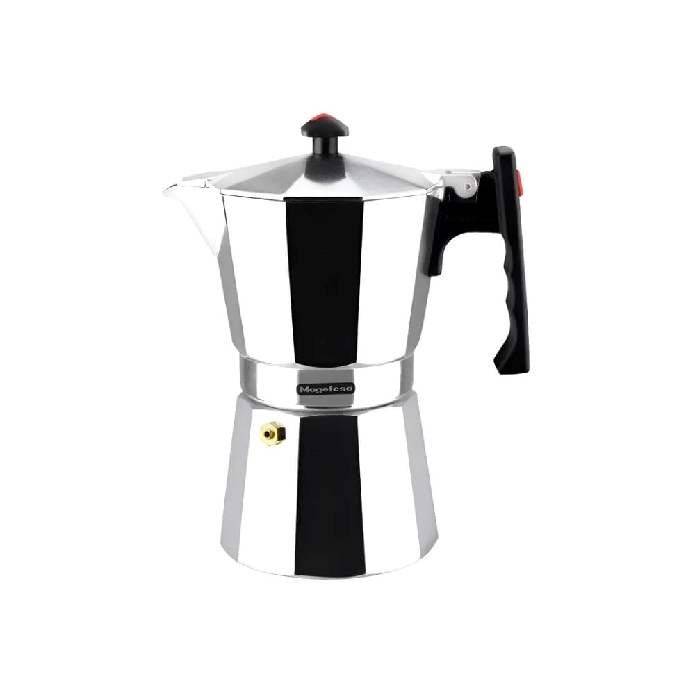 Cafetera Magefesa Colombia 12 Tazas Moka Plateada Italiana
