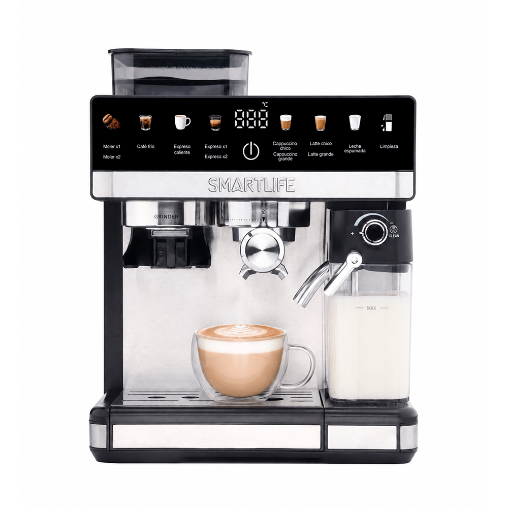 Cafetera Smartlife Expresso Digital Con Molinillo Ecgdm5750
