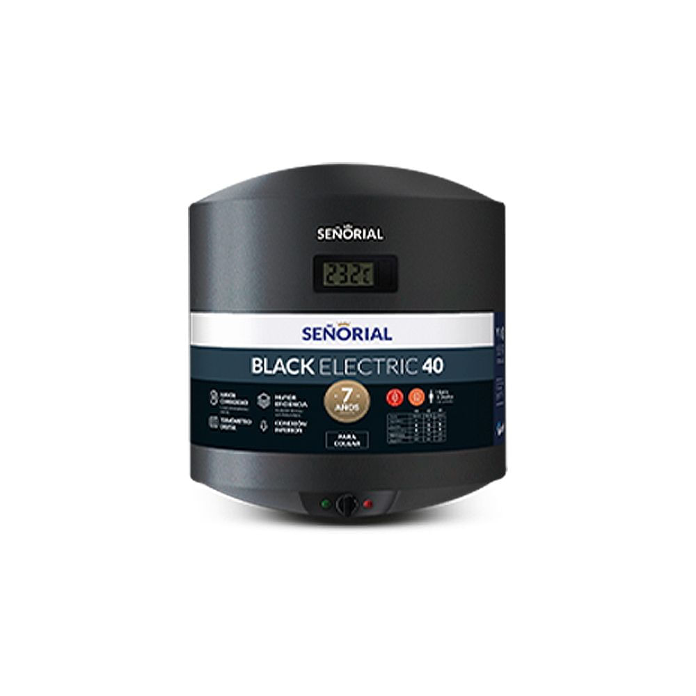 Termotanque Electrico Senorial Black 40 Tsbe-40 37 Litros