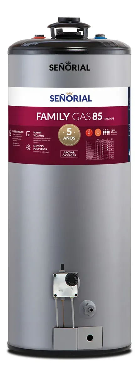 Termotanque Gas Senorial Family 85 Tszp1-85 83 Litros
