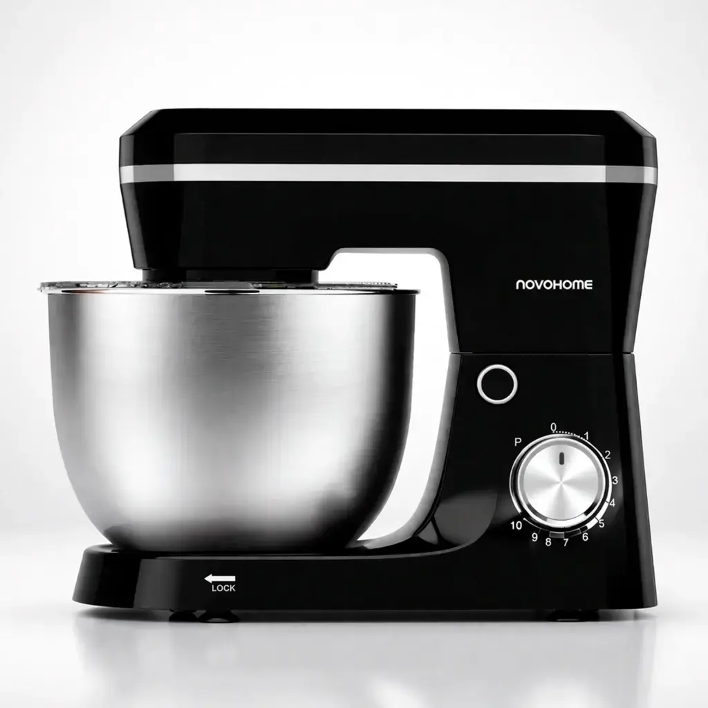 Batidora Planetaria -4 Ltrs -10 Velocidades -Cabezal Rebatible -Black -Novohome