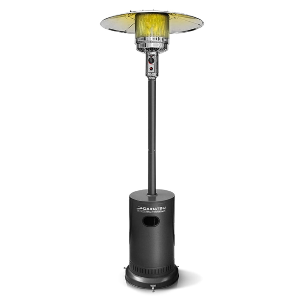 Calefactor De Patio Cilindro Negro A Gas Envasado Para Exteriores De 13 Kw 11200kcal/H - 0,90 Kg/H - Modelo Phn-13
