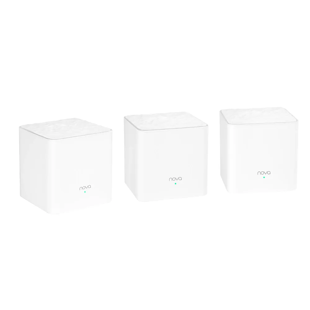 Extensor Wi-Fi Mesh Tenda Nova Wifi 6 300/867mbps 2.4/5ghz 200mts Cuadrados Pack De 3 Mw3