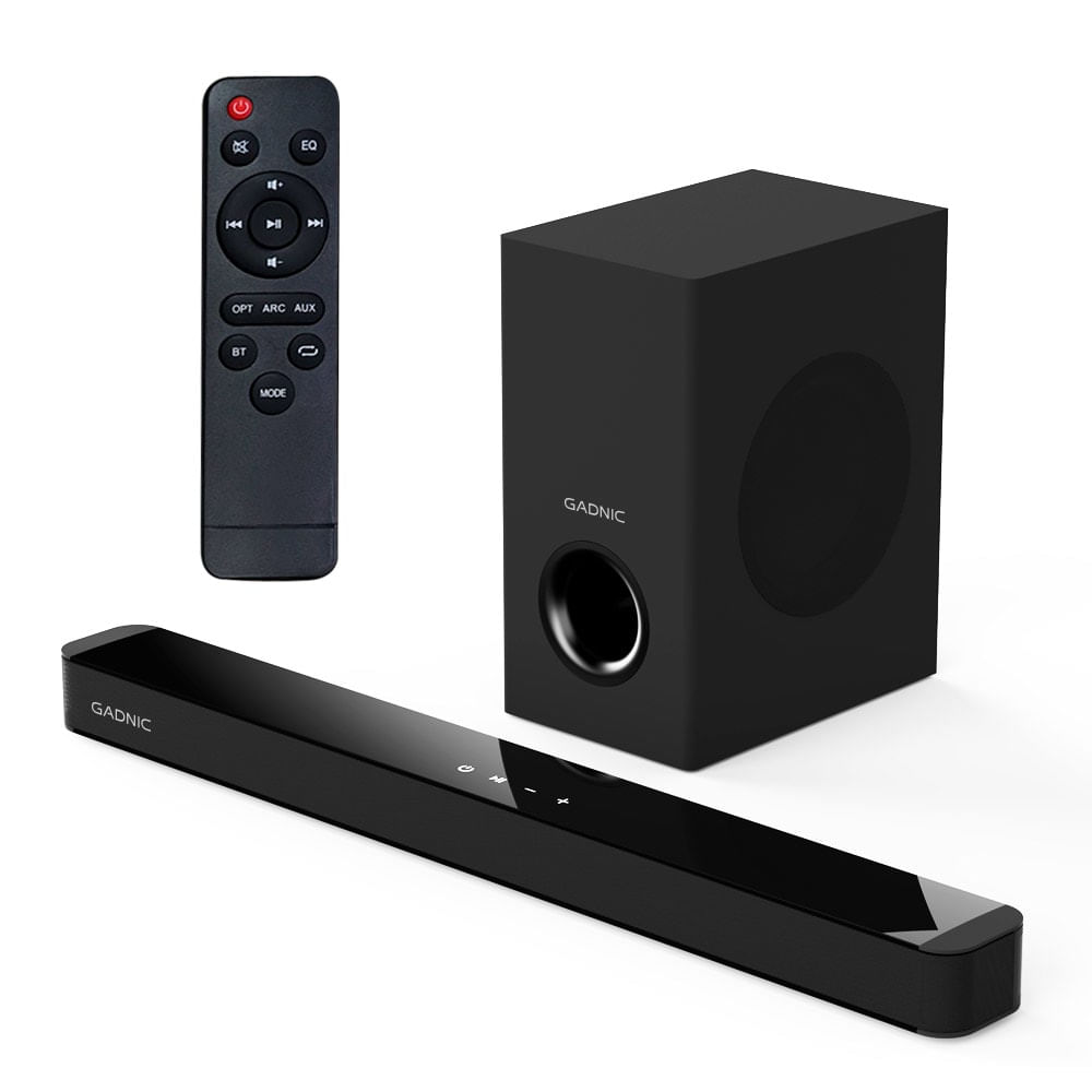 Barra de Sonido Gadnic Nova 160 21 Canales Subwoofer 8” Conexión Inalámbrica 160W