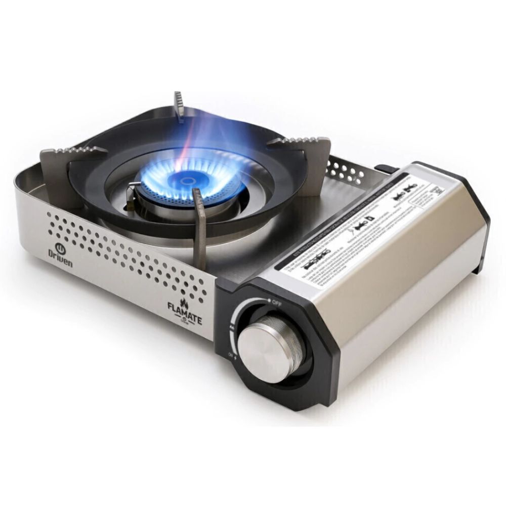 Anafe PortáTil Driven Flamate Metalmax Gas Con Paraviento