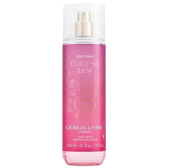 Body Splash Cuide-Se Bem Cereja Livre 200ml O BoticáRio