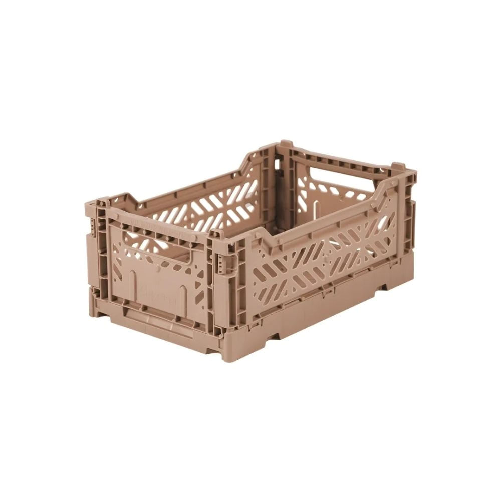 Canasto Mini Ay-kasa Aykasa Plegable Apilable Originales Warm Taupe