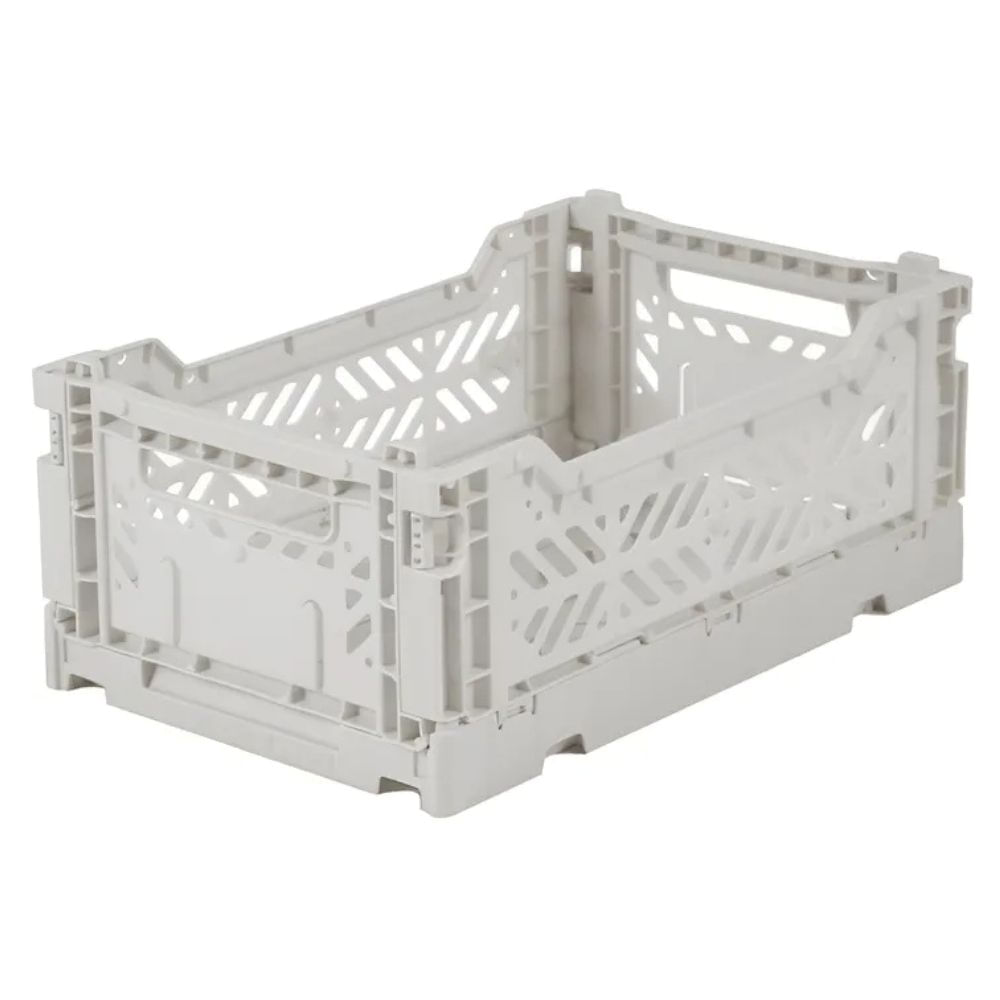 Canasto Mini Ay-kasa Aykasa Plegable Apilable Originales Light Gray