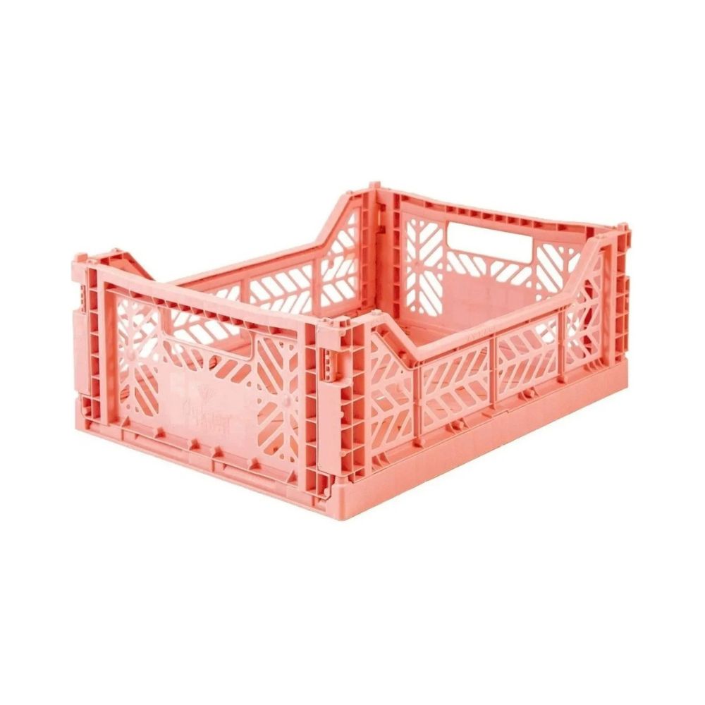Canasto Midi Ay-kasa Aykasa Plegable Apilable Originales Salmon Pink