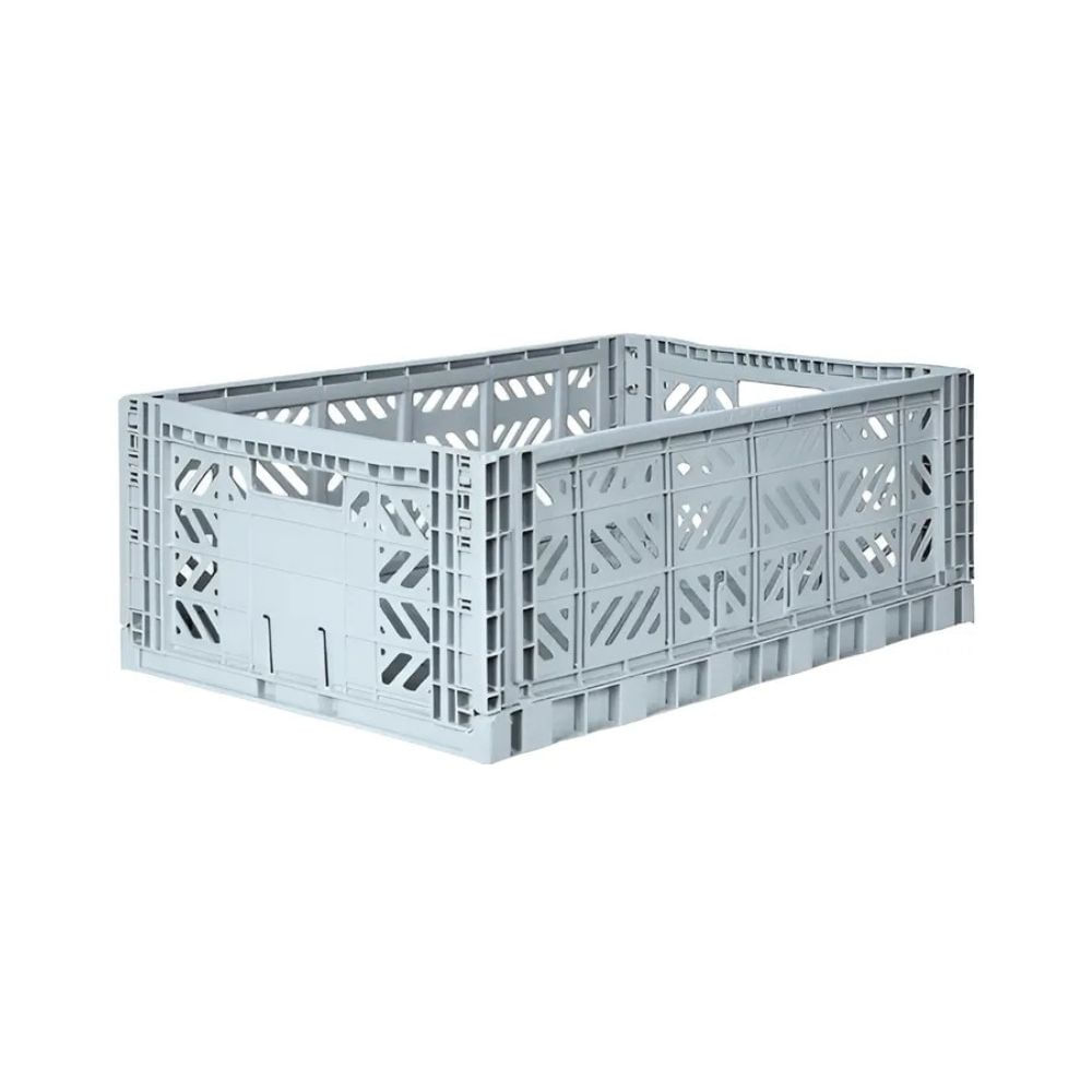 Canasto Maxi Ay-kasa Aykasa Plegable Apilable Originales Color Pale Blue