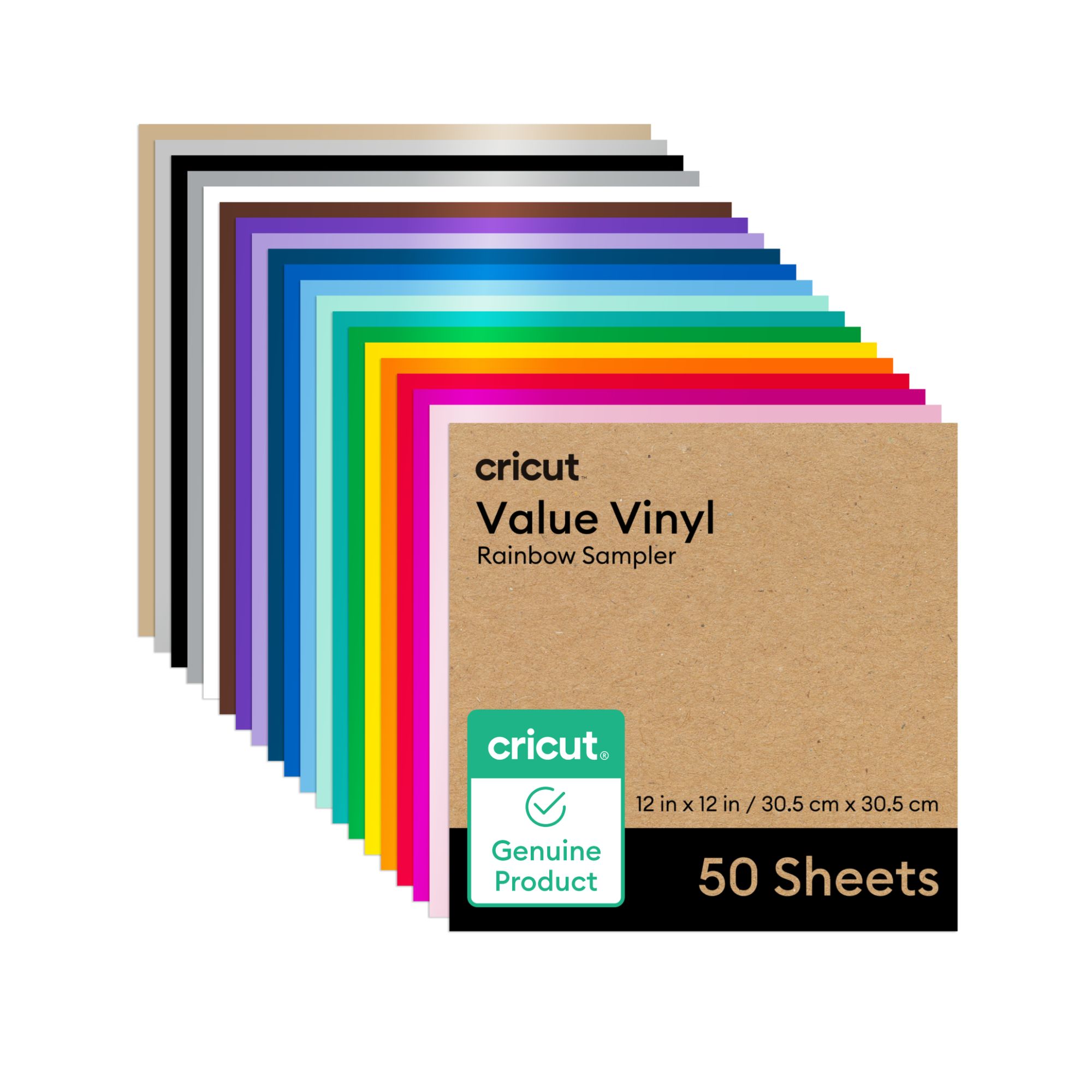 Vinilo Value Cricut Arcoiris Permanente 50 Unidades 2010887
