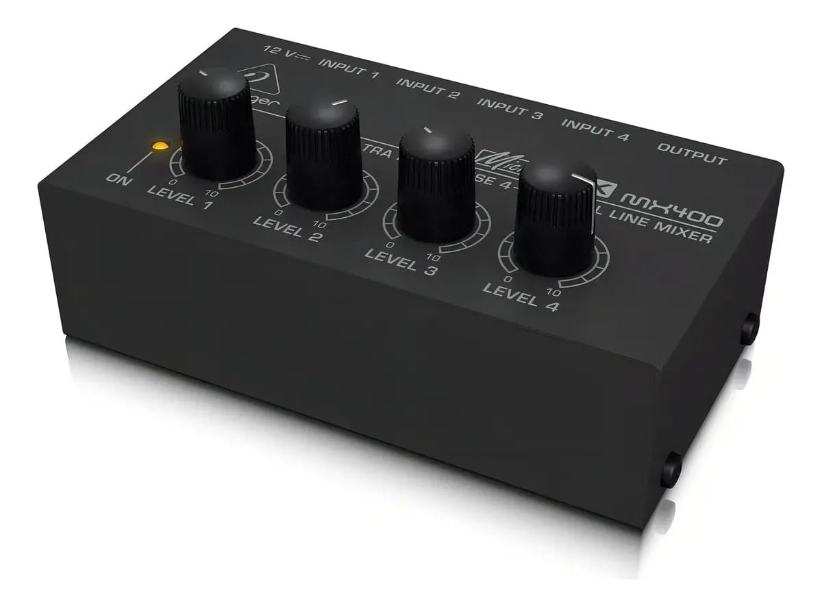 Behringer Micromix Mx400 Mezclador Mixer De Linea 4 Canales