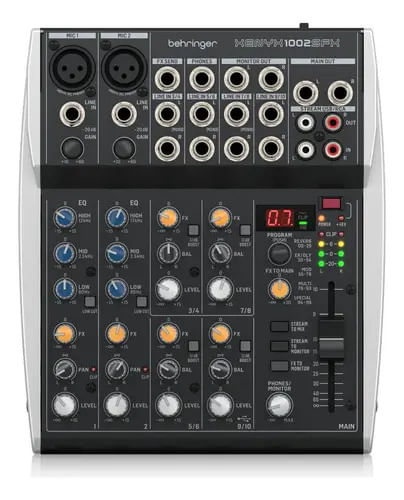 Consola Mixer Behringer Xenyx 1002sfx 10 Canales Usb Efectos