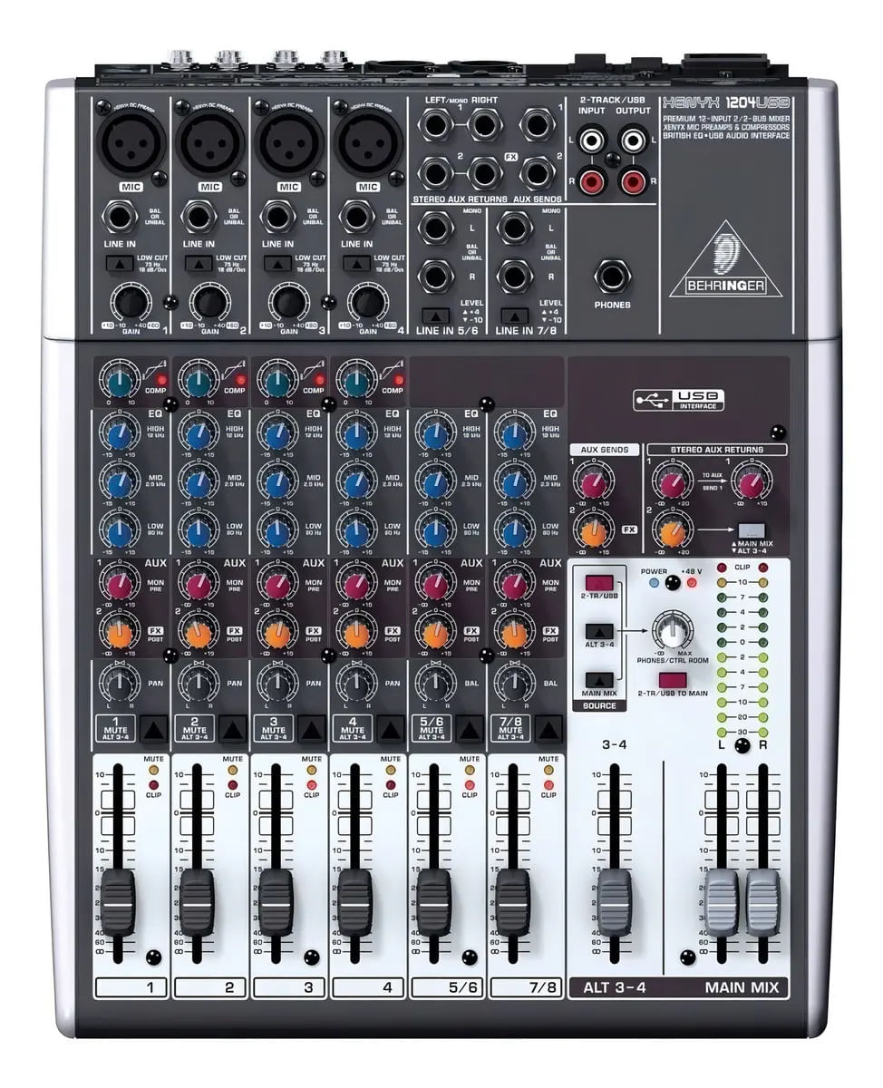 Mixer Consola Pasiva Behringer Xenyx 1204usb