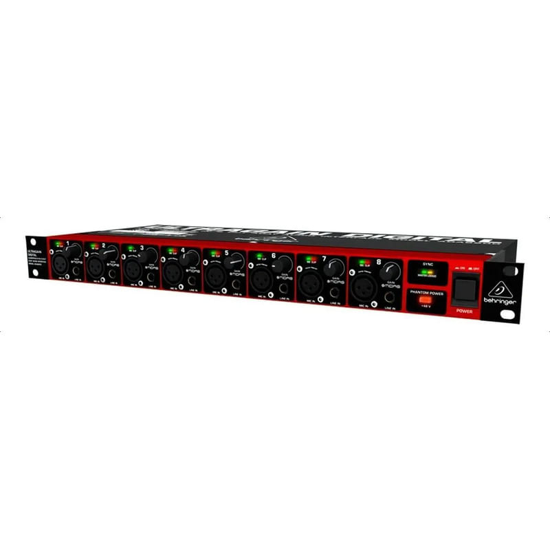 Preamplificador Behringer Ada8200 Phono De 8 Canales