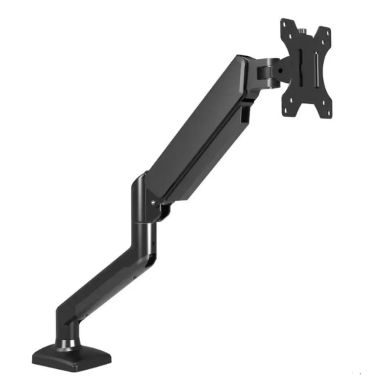 Soporte Monitor Reforzado Doble Brazo 10 30 Hidraulico Negro