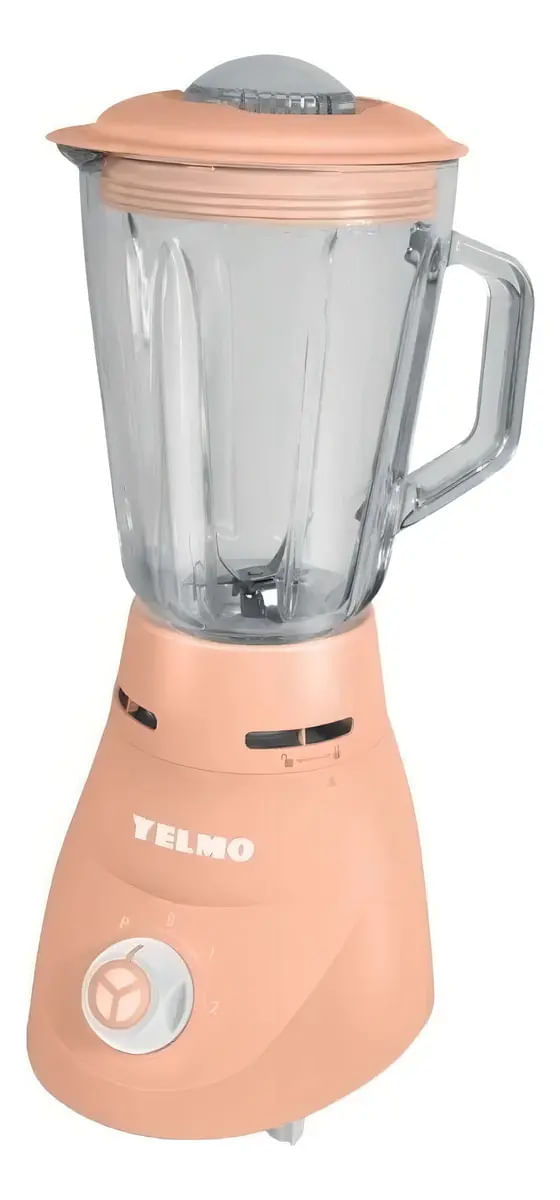 Licuadora Yelmo Lc-1010 1.5lts Jarra Vidrio Pica Hielo Rosa