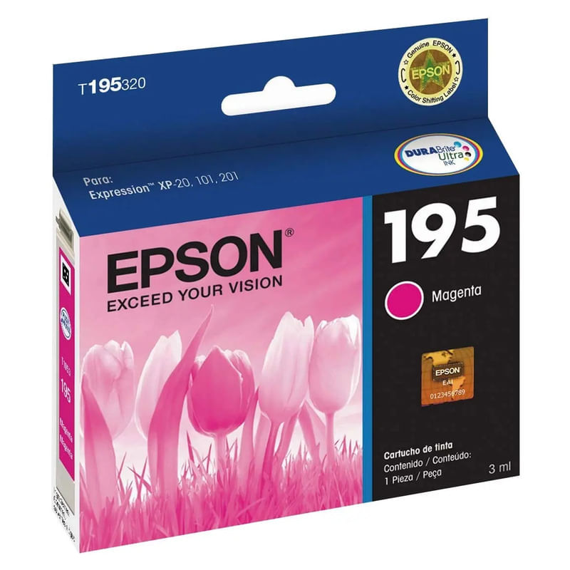 Cartucho Original Epson 195 Magenta Xp101 201