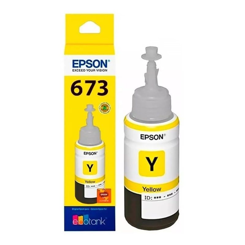 Tinta Epson Original L800 Amarilla T673420 Amarillo