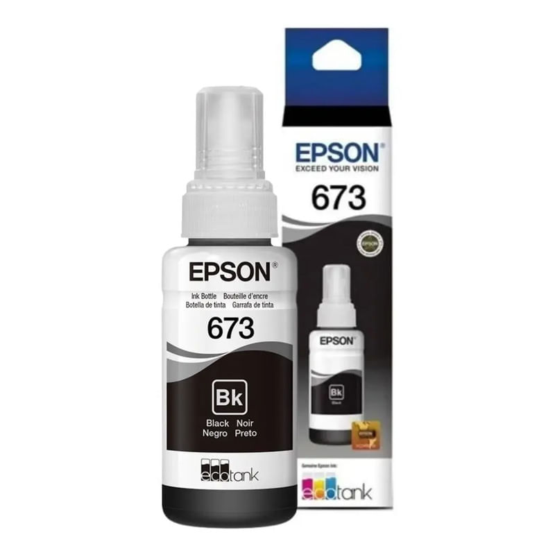 Tinta Epson L800 Original T673120 Negra