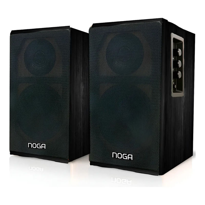 Parlantes Inalambricos Noga Aqua Negros 2.0 40w Bajos Agudos