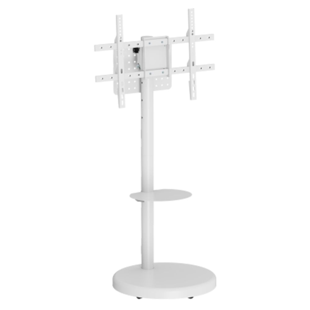 Rack Giratorio Onebox Soporte Tv 43 A 86 Altura Ajustable Color Blanco