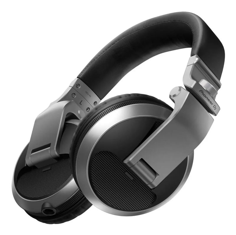 AURICULARES DE ESTUDIO PIONEER DJ HDJ-X5-S 30000Hz SILVER ROTACION 90o